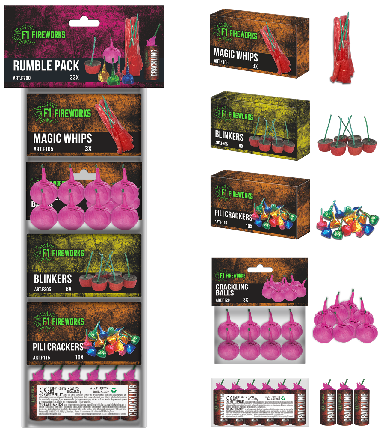 F700 Rumble Pack Assortment 33x